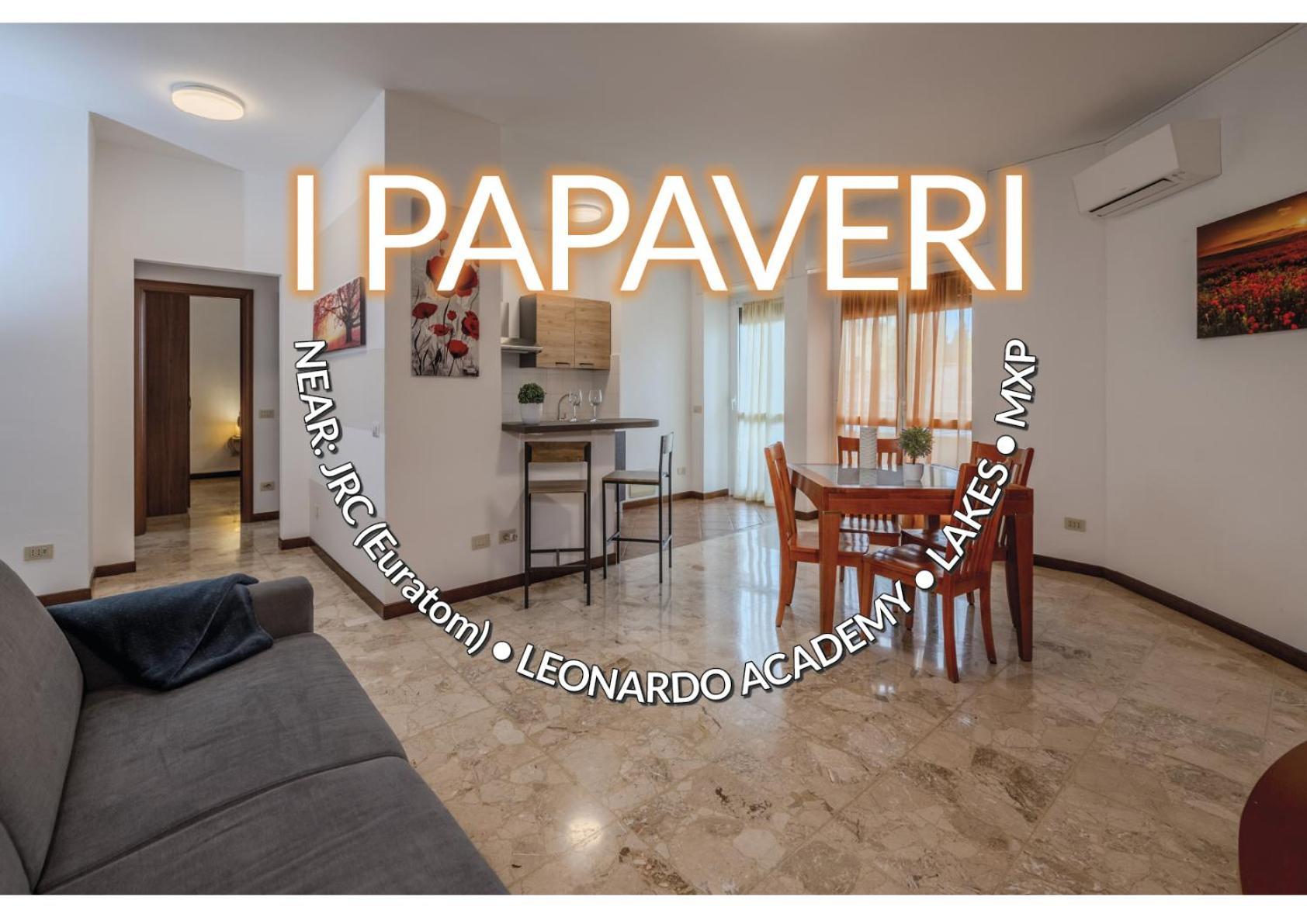 I Papaveri - Center Flat - Leonardo Accademy - Mxp - Lakes Apartment Sesto Calende